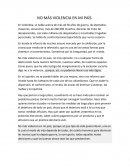 No más violencia.