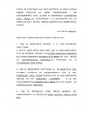 Pliego de posiciones.