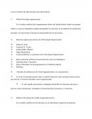 EVALUACIÓN DE PSICOLOGÍA OCUPACIONAL