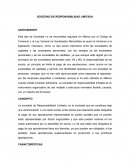 SOCIEDAD DE RESPONSABILIDAD LIMITADA . ANTECEDENTE