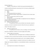 Estudio de obligaciones. Elementos de la obligación