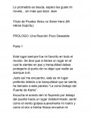 Lo prometido es deuda, espero les guste mi novela... sin más que decir, lean.