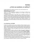 Solidez ¿Cómo se sostiene un edificio?