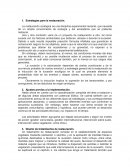 Ejecución de proyecto de restauración ecologica