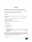 Sistema de Ecuaciones Lineales 2x2.