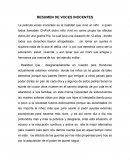 RESUMEN DE VOCES INOCENTES