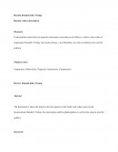 Reseña Donald John Trump Reseña critica descriptiva