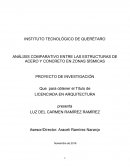 ANÁLISIS COMPARATIVO ENTRE LAS ESTRUCTURAS DE ACERO Y CONCRETO EN ZONAS SÍSMICAS