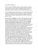 ORACIÓN GRAMATICAL a groso modo