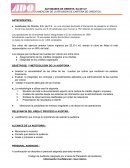 Planeacion de auditoria Autobuses de Oriente, S.A. de C.V.