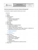 Estructura propuesta para el documento “Manual de Bioseguridad”