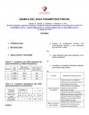 QUIMICA DEL AGUA PARAMETROS FISICOS