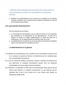 Reporte de Investigación documental y de campo sobre las representaciones sociales de su profesión en lo contextos actuales