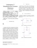 Laboratorio 2: Simulación De Circuitos Eléctricos