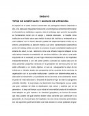 TIPOS DE HOSPITALES Y NIVELES DE ATENCIÓN