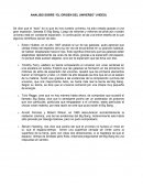 Origen del universo. Analisis