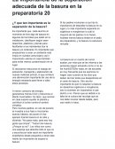 La importancia de la separación adecuada de la basura