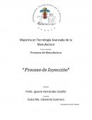Procesos de Manufactura “Proceso de Inyección”