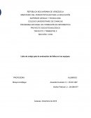 Lista de cotejo para la evaluación de fallas en los equipos