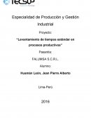 Levantamiento de tiempos estándar en procesos productivos Falumsa S.C.R.L.
