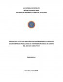 ESTUDIO DE LA FACTIBILIDAD TÉNICO-ECONÓMICA PARA LA CREACIÓN DE UNA EMPRESA PRODUCTORA DE TORTAS
