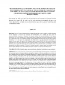 DIAGNOSTICO DE LA CALIDAD DEL AGUA EN EL SISTEMA DE LAGUNAS DE ESTABILIZACION “EL TARULLAL”