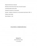 Evolución de la comunicación social