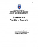 PEDAGOGÍA EN EDUCACIÓN GENERAL BÁSICA La relación