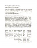 Unidad N°1. Agricultura ecológica Actividad: Producción sostenible