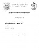 JUICIO DE INCONFORMIDAD EN DERECHO ELECTORAL