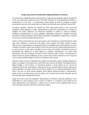 Ensayo acerca de los movimientos independentistas en América