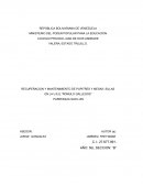 RECUPERACION Y MANTENIMIENTO DE PUPITRES Y MESAS- SILLAS EN LA U.E.E.”RÓMULO GALLEGOS”