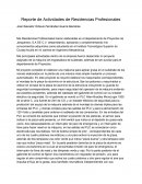 Reporte de Actividades de Residencias Profesionales