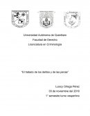El tratado de los delitos y de las penas