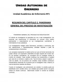 PANORAMA GENERAL DEL PROCESO DE INVESTIGACIÓN