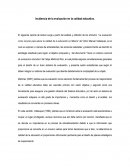 Incidencia de la evaluación en la calidad educativa