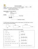 Ejercicios algebra básica