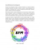 Qué es BPM (Business Process Management).
