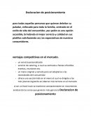 Declaracion de posicionamiento