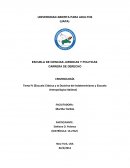 Tema IV (Escuela Clásica y la Doctrina del Indeterminismo y Escuela Antropológica Italiana)