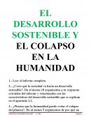 EL DESARROLLO SOSTENIBLE Y EL COLAPSO EN LA HUMANIDAD