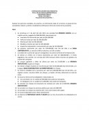 Realizar los ejercicios contables, de acuerdo a la información dada en la tutoría, en grupo de tres estudiantes máximo y subirlo a la plataforma Q10 para el día 16 de marzo de los presentes.