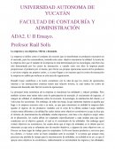 ADA2. U II Ensayo. La empresa y sus objetivos. Oferta y demanda..