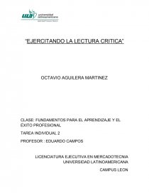 FUNDAMENTOS PARA EL APRENDIZAJE Y EL ÉXITO PROFESIONAL.FUNDAMENTOS PARA EL APRENDIZAJE Y EL ÉXITO PROFESIONAL. Página 1