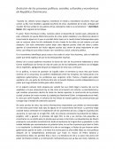 Evolución de los procesos políticos, socio-culturales y económicos de República Dominicana