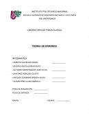 LABORATORIO DE FISICA CLASICA TEORIA DE ERRORES