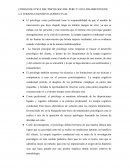 Etica del psicologo y terapia cognitivo-coductual