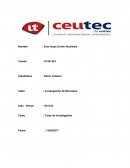 Investigacion de Mercado. Tarea de investigación