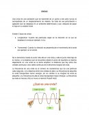 Ondas. Existen 2 tipos de ondas