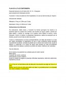 Plan de alta enfermeria